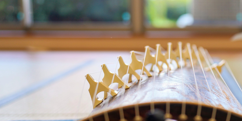 まめ　文化琴 まめ 文化琴 数量限定】上級 文明琴(短箏/ミニ琴) 豪華 9点セット